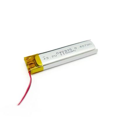 400935 3,7V 80mAh Μικρή μπαταρία πολυμερούς λιθίου IEC62133 CB KC Εγκεκριμένη