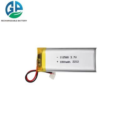ISO9001 KC Lipo μπαταρία 112560, ιονικό πακέτο πολυμερών μπαταριών λίθιου 3.7V 1800mAh 6.66Wh