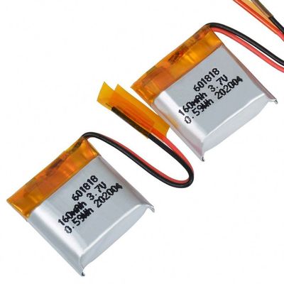 buy Μικρή Μπαταρία Πολυμερών Λιθίου 601818 3.7V 160mAh με 500 Κύκλους Ζωής για Ψηφιακές Συσκευές διαδικτυακή κατασκευή
