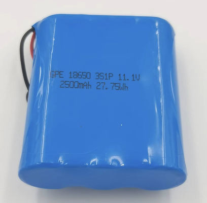 Αγορά Πακέτο μπαταριών λιθίου 18650 11,1 V 2500 mAh με 500 κύκλους ζωής για ανιχνευτές και ιατρικό εξοπλισμό διαδικτυακή κατασκευή
