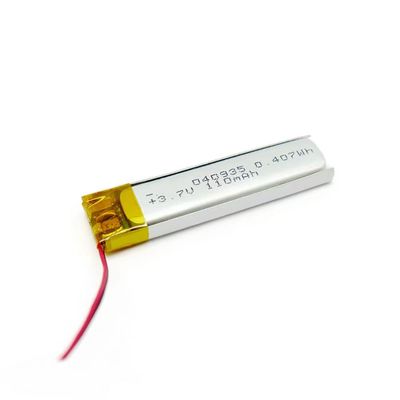Αγορά 400935 3,7V 80mAh Μικρή μπαταρία πολυμερούς λιθίου IEC62133 CB KC Εγκεκριμένη online manufacture