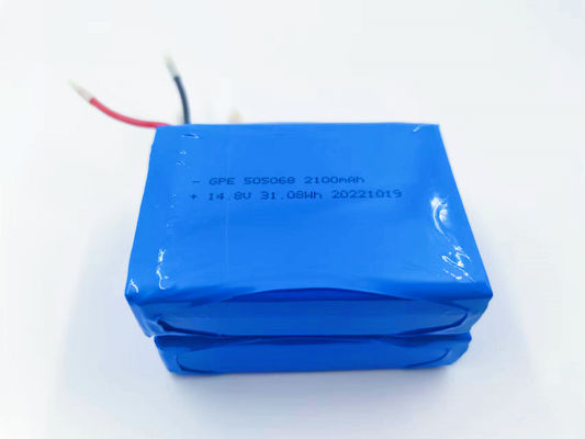 Αγορά 14.8V 2100mAh 4S1P Lithium Polymer Battery Pack για ανιχνευτή με διάρκεια ζωής 500 κύκλων διαδικτυακή κατασκευή