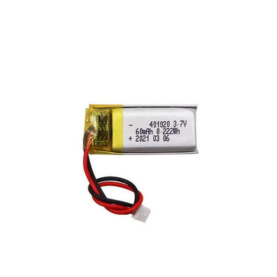 Αγορά Πιστοποιημένη KC 3,7V Li Polymer Battery 60mAh 401020 for Earphone online manufacture