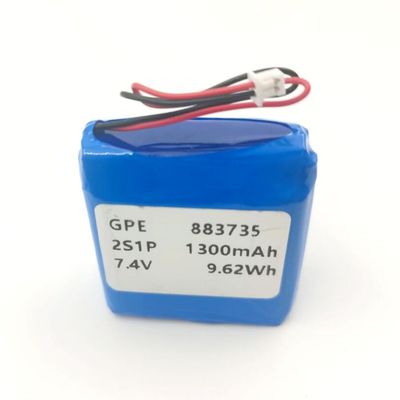 Αγορά IEC62133 KC πακέτο 883735 7.4V 1300mAh LiPo πολυμερών μπαταριών λίθιου online manufacture
