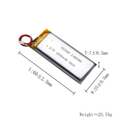 Αγορά Επανακαταλογηστέο 5C 3.7V 1200mAh ικανότητας πακέτο 702560 μπαταριών λι πολυ online manufacture