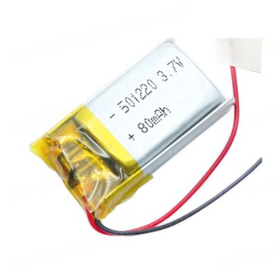 Αγορά μπαταρία πολυμερούς λίθιου 80mAh 501220 3.7V KC με το συνδετήρα καλωδίων PCM online manufacture