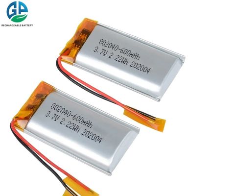 Αγορά KC 3.7v 2.22wh 600mah Lipo πακέτο μπαταριών, 802040 πολυ επανακαταλογηστέο πακέτο μπαταριών λι online manufacture