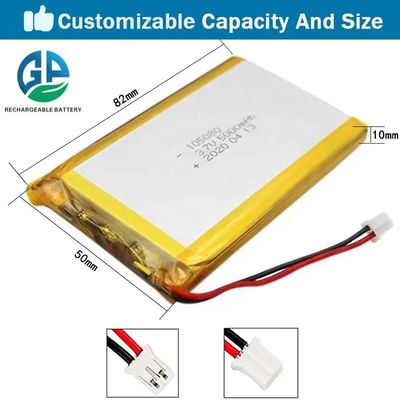 Αγορά IEC62133 105080 συνήθεια μπαταριών 3.7V 10000mAh πολυμερούς επανακαταλογηστέα Lipo λι 2P online manufacture