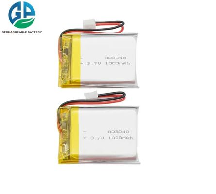 Αγορά Λι-ιόν 803040 3.7v 1000mAh πολυμερών επανακαταλογηστέο μπαταριών λίθιου υψηλής ικανότητας online manufacture