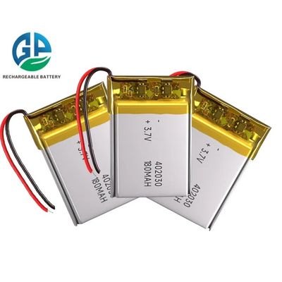 Αγορά Αναφορτιζόμενη μπαταρία Lipo 3,7 V 180mah 402030 Kc Un38.3 Πιστοποιημένη online manufacture