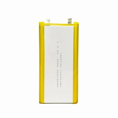Αγορά 3.2v Λι-πολυμερή μπαταρία Πρισματική 1265130 10ah Lifepo4 μπαταρία online manufacture