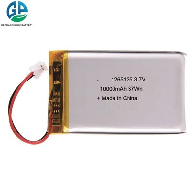 Αγορά 1265135 3.7V 10000mAh Λι πολυμερή μπαταρία επαναφορτιζόμενη 3.7v online manufacture