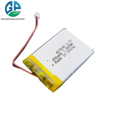 Αγορά Ανανεώσιμη μπαταρία KC 403040 Li Ion 3.7V 1.665wh Lipo 450mAh online manufacture