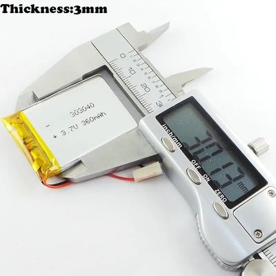 Αγορά 3.7v 300mah Λιθιοπολυμερή μπαταρία πακέτο 303040 Lp303040 online manufacture
