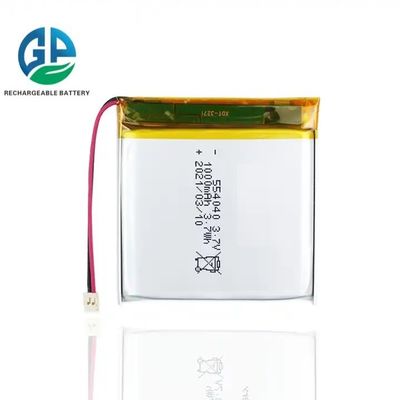 Αγορά KC CB IEC62133 εγκεκριμένη 554040 3,7 V 1000mah μπαταρία όργανο επαναφορτιζόμενη μπαταρία online manufacture