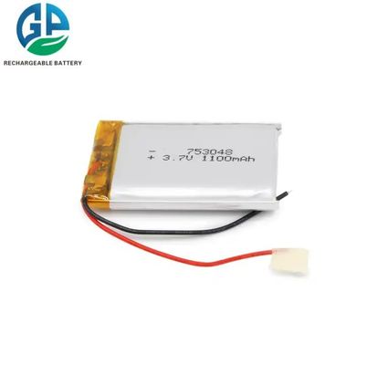 Αγορά KC IEC62133 Εγκρίνει 753048 3.7V 1100mAh Lipo μπαταρία επαναφορτιζόμενη μπαταρία πακέτο με μπαταρία PCB Li-πολυμερή online manufacture