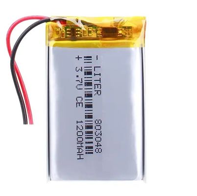 Αγορά 3.7V KC Εγκριθείσα 803048 1200mah Li-Polymer επαναφορτιζόμενη μπαταρία UL UN38.3 Lithium Polymer online manufacture