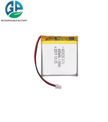 Αγορά ΚΕ Εγκρίθηκε 3.7V Li Poly επαναφορτιζόμενη μπαταρία 403035 400mah Για έξυπνη συσκευή online manufacture