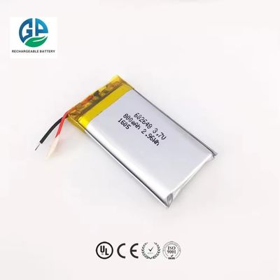 Αγορά ΚΚ Εγκρίθηκε 3.7V Li Poly επαναφορτιζόμενη μπαταρία 602648 800mah Lipo μπαταρία online manufacture