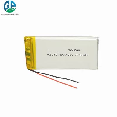 Αγορά 3.7V 800mah IEC62133 KC Εγκριθείσα 304060 Λιθιοποιημένη μπαταρία πολυμερούς 500 φορές online manufacture