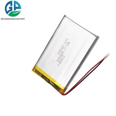 Αγορά Ανανεώσιμη μπαταρία Lipo 605080 μπαταρία Li-Ion 3.7v 3000mah KC CB IEC62133 Επαγγελματικό εργοστάσιο online manufacture
