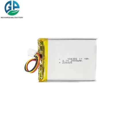 Αγορά Ανανεώσιμη μπαταρία Lipo KC CB IEC62133 Εγκεκριμένο Επαγγελματικό Εργοστάσιο 3000mah 3.7v Καλύτερη πώληση 104355 Για Drone online manufacture