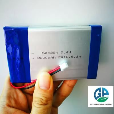 Αγορά Η μπαταρία πολυμερούς λιθίου υψηλής χωρητικότητας 7,4V 505284 2S1P 2600mah επαναφορτιζόμενη μπαταρία πολυμερούς λιθίου online manufacture