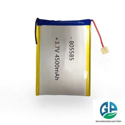 Αγορά Υψηλής χωρητικότητας 3.7V 4500mAh Λιθιοϊονική Πολυμερή μπαταρία 805585 Λι Πολυ επαναφορτιζόμενη μπαταρία online manufacture