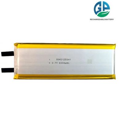 Αγορά Υψηλής χωρητικότητας 3.7V 22.2wh 6000mah Λιθιοπολυμερή μπαταρία 8043125 επαναφορτιζόμενη υψηλής ενέργειας πυκνή μπαταρία Lipo online manufacture