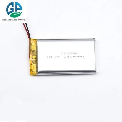 Αγορά Υψηλής χωρητικότητας 3.7V 773864 3.7V μπαταρίες Li-πολυμερούς Lipo Cell 2100mAh Li Ion Polymer επαναφορτιζόμενες για κινητή συσκευή online manufacture