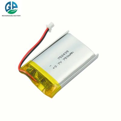 Αγορά Βαθμός υψηλής έκπτωσης μπαταρία 30C Max60C επαναφορτιζόμενη 3.7V 750Mah Υψηλής ποιότητας 752439 μπαταρία ιόντων λιθίου online manufacture