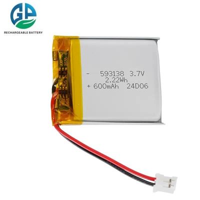 Αγορά Βαθμός υψηλής απόλυσής μπαταρία 30C Max60C επαναφορτιζόμενη 3.7V 593138 600mAH μπαταρία λιθίου υψηλής ποιότητας μπαταρία ιόντων λιθίου online manufacture