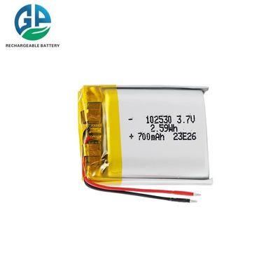 Αγορά KC IEC62133 Υψηλής ποιότητας 3.7v 102530 6s 3s 700mah μπαταρία ιόντων λιθίου πολυμερούς για έξυπνο ρολόι online manufacture