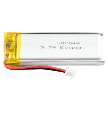 Αγορά Μπαταρία λιθίου πολυμερούς 3.7V 500mAh 602045 Lipo Επαναφορτιζόμενη Li-Ion για συσκευές ομορφιάς online manufacture