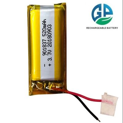 Αγορά 3.7v 520mah KC Εγκριθείσα μπαταρία πολυμερούς Li μπαταρία 3.7V μίνι επαναφορτιζόμενη μπαταρία LP901837 online manufacture