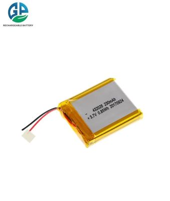 Αγορά Lipo 3,7 V 230mah 432026 επαναφορτιζόμενη μπαταρία πολυμερούς λιθίου UL1642 IEC62133 online manufacture