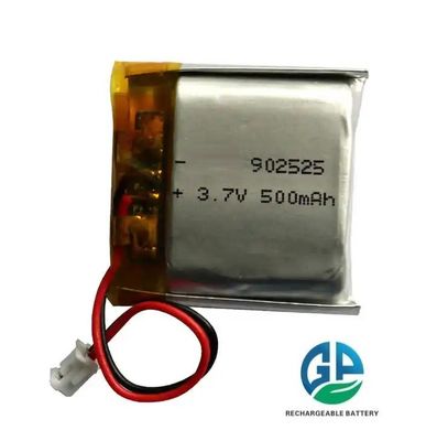 Αγορά KC CB IEC62133 Εγκριθείσα επαναφορτιζόμενη μπαταρία πολυμερούς λιθίου 3.7v 500mah 902525 μπαταρία πολυμερούς λιθίου online manufacture