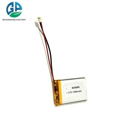 buy 503450 3.7V 1000mAh Λιθιοποιημένη μπαταρία πολυμερούς διαδικτυακή κατασκευή