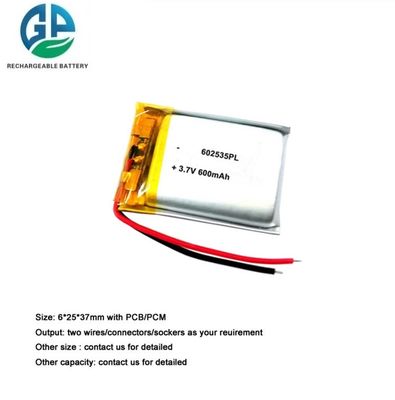 Αγορά High Discharge Rate 3.7V 550mAh Lithium Polymer Battery Lipo Rechargeable Battery Pack online manufacture