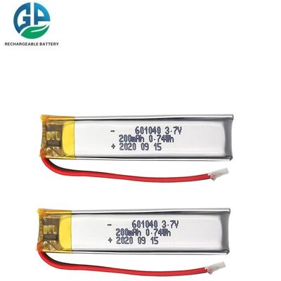 Αγορά KC επαναφορτιζόμενο 601040 200mAh 3.7V εργοστάσιο χονδρικό επαναφορτιζόμενο Lihitum πολυμερές μπαταρία κύτταρα online manufacture