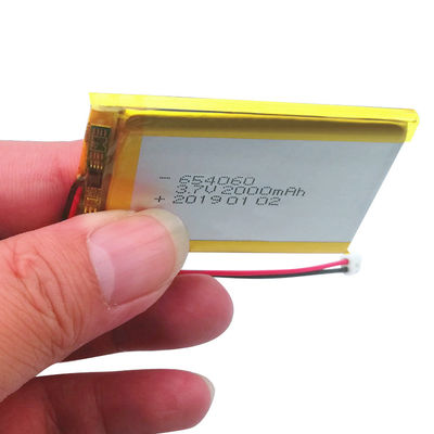 Αγορά Lipo 3,7 Β 2000mah 654060 επαναφορτιζόμενες μπαταρίες λίθιου 500 φορές online manufacture