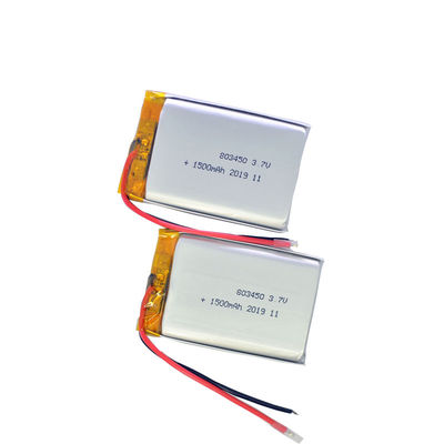 Αγορά Επανακαταλογηστέα 803450 1500mah πολυμερής μπαταρία λι 3,7 βολτ online manufacture