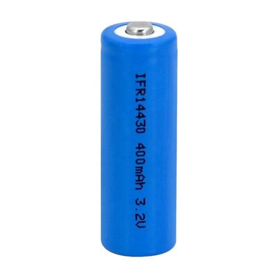 Αγορά Ηλιακή μπαταρία LFP 3.2V 400mAh LiFePO4 IFR14430 με διάρκεια 2000 κύκλων και έγκριση CB IEC online manufacture