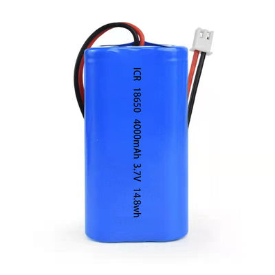 4000mAh 3.7V 18650 μπαταρία λιθίου με 500 κύκλους ζωής επαναφορτιζόμενη μπαταρία ιόντων λιθίου