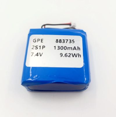 KC IEC62133 Εγκρίθηκε 7.4V 1300mAh μπαταρία πολυμερούς Li για συσκευές ομορφιάς