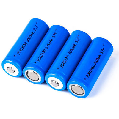 Υψηλή χωρητικότητα 3.7V 3000mAh 18650 μπαταρία λιθίου επαναφορτιζόμενο Li Ion κύτταρο με 500 φορές κύκλο ζωής
