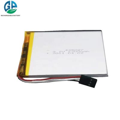 435087 μπαταρία 3.7V 2300mah Lipo, πολυμερής μπαταρία Tattu 3.7v με ISO9001