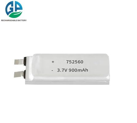 3.7V 900mAh μπαταρία πολυμερούς λιθίου με μακρά διάρκεια κύκλου ζωής και προστασία διπλού IC