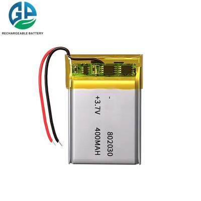 3,7V 400mAh 802030 Λιθίου Πολυμερής Μπαταρία Επαναφορτιζόμενη μπαταρία LiPo