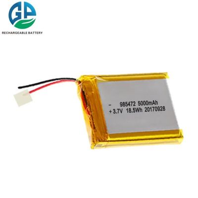 3.7v μπαταρία πολυμερούς Li 985472 5000mAh 3.7V 18.5WH επαναφορτιζόμενη μπαταρία πολυμερούς λιοντάρι